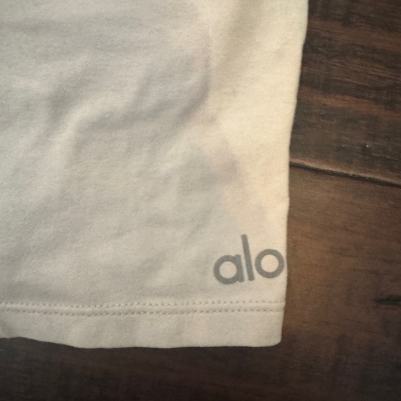 ALO Yoga square neck sports bra cropped athletic athleisure tank grey size XS - Picture 6 of 7